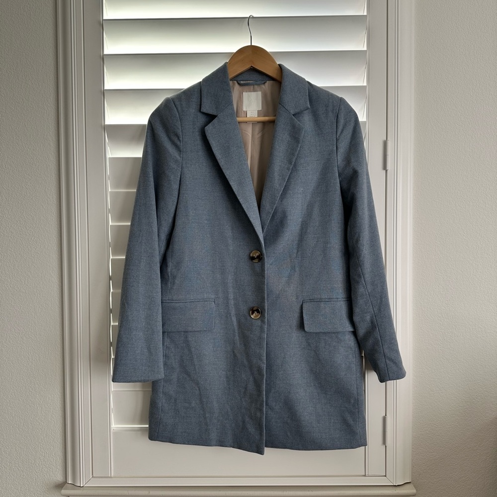 H&M Soft & Lightweight Blue Blazer